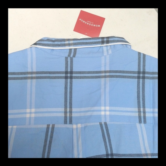 NEW! Women's Plaid Flannel 2pc Pajama Set, Blue - Wondershop Holiday - Picture 8 of 16